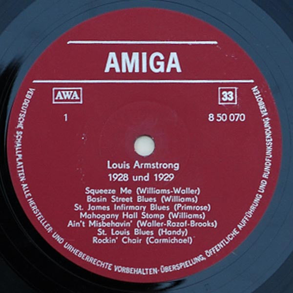 Louis Armstrong : 1928-1931 (LP, Comp, Mono, RP)