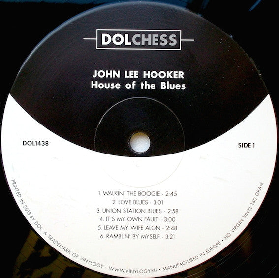 John Lee Hooker : House Of The Blues (LP, Album, RE, 140)