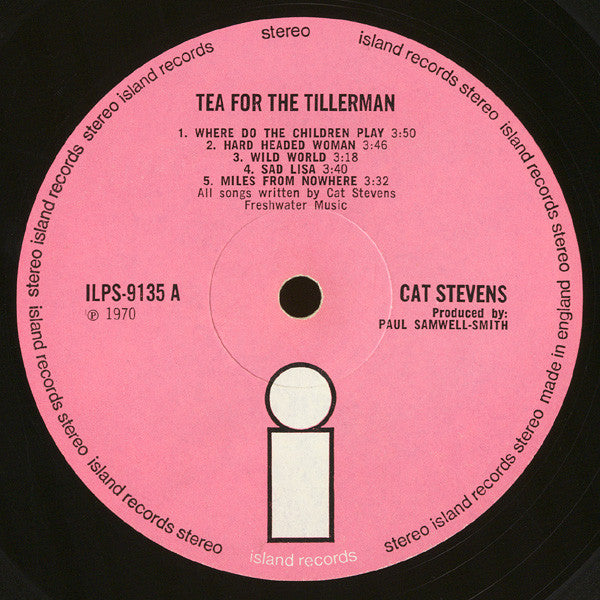 Cat Stevens : Tea For The Tillerman (LP, Album, Pin)