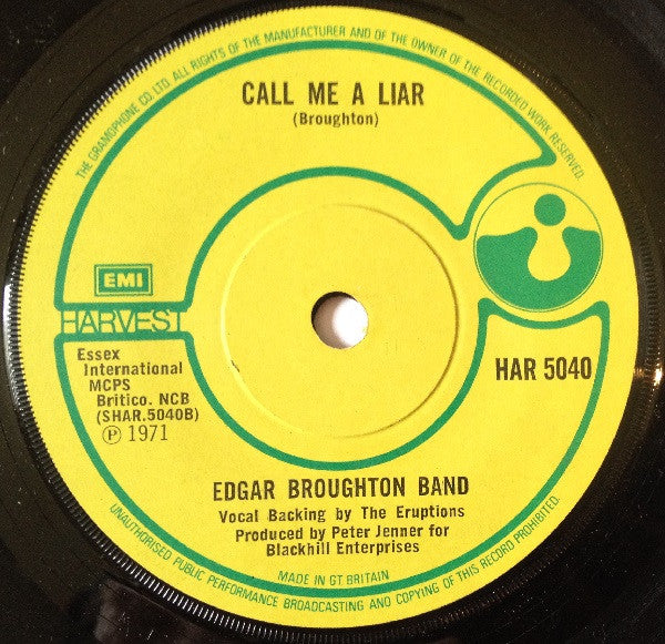 Edgar Broughton Band* : Hotel Room  (7", Single, Sol)