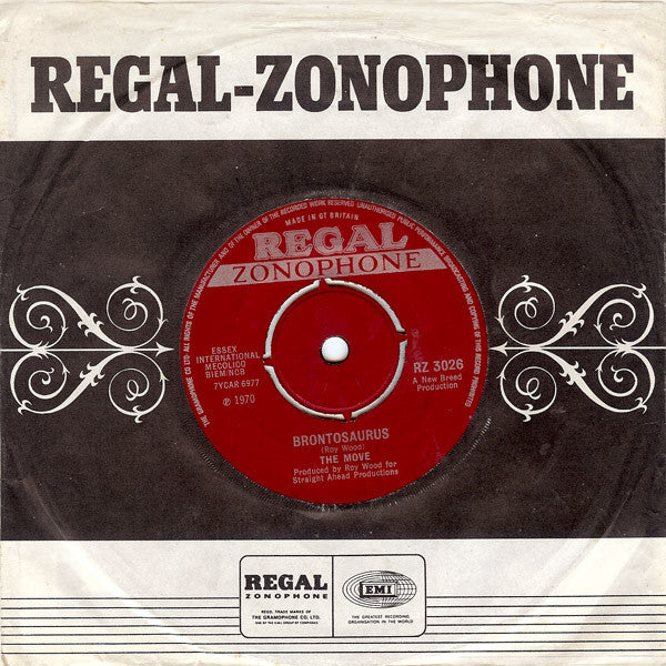 The Move : Brontosaurus (7", Single, Pus)