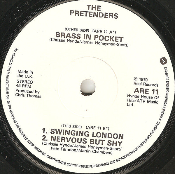 Pretenders* : Brass In Pocket (7", Single, Pap)