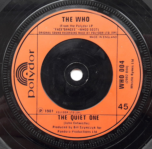 The Who : You Better You Bet (7", Single)