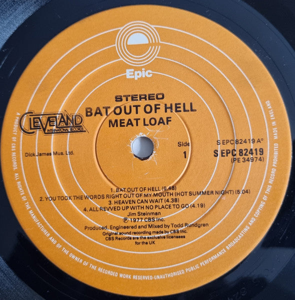 Meat Loaf : Bat Out Of Hell (LP, Album)