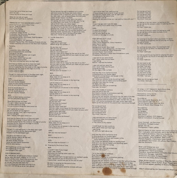 Meat Loaf : Bat Out Of Hell (LP, Album)