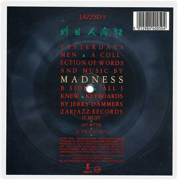Madness : Yesterday's Men (7", Shape, Pic + 7", Single)