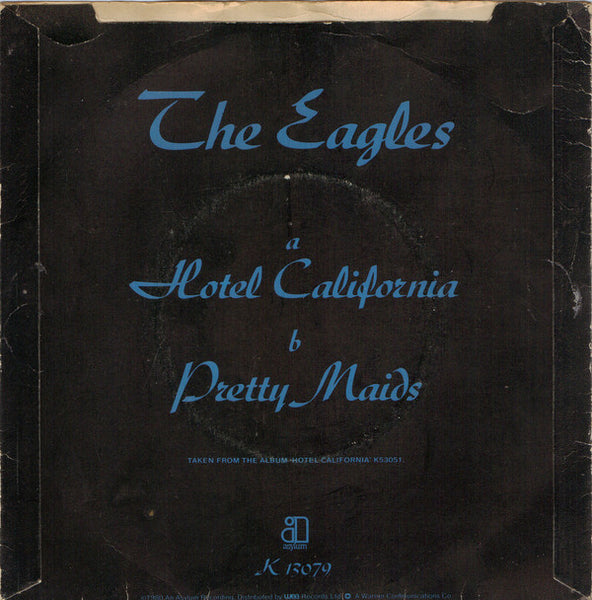 Eagles : Hotel California (7", Single, RP, Pic)