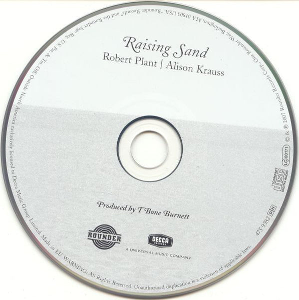 Robert Plant | Alison Krauss : Raising Sand (CD, Album, Dig)