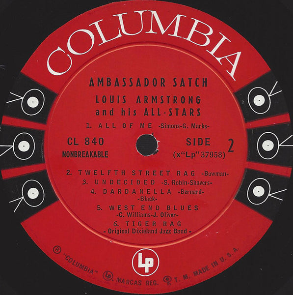 Louis Armstrong And His All-Stars : Ambassador Satch (LP, Album, Mono)