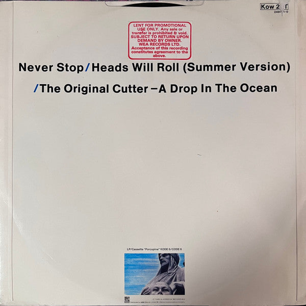 Echo & The Bunnymen : Never Stop "Discotheque" (12", EMI)