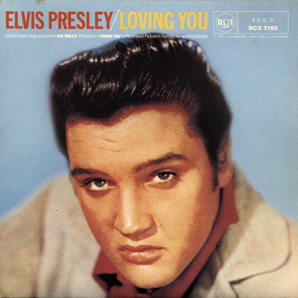 Elvis Presley : Loving You (7", EP, Mono, RE, RM)
