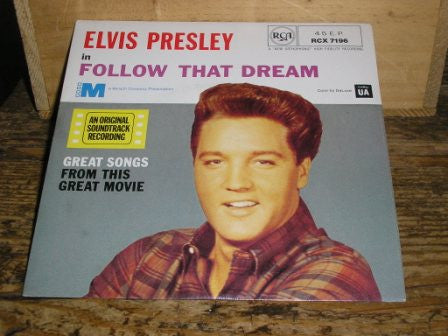 Elvis Presley : Follow That Dream (7", EP, RE)