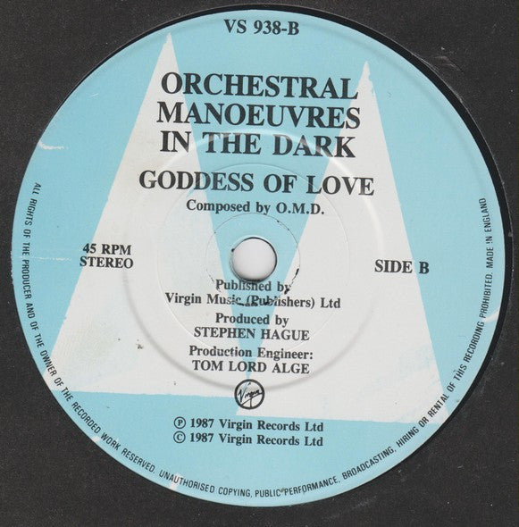 Orchestral Manœuvres In The Dark* : Shame (7", Single)