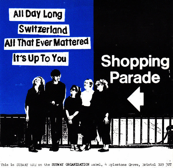 Shop Assistants : Shopping Parade (7", EP, Blu)
