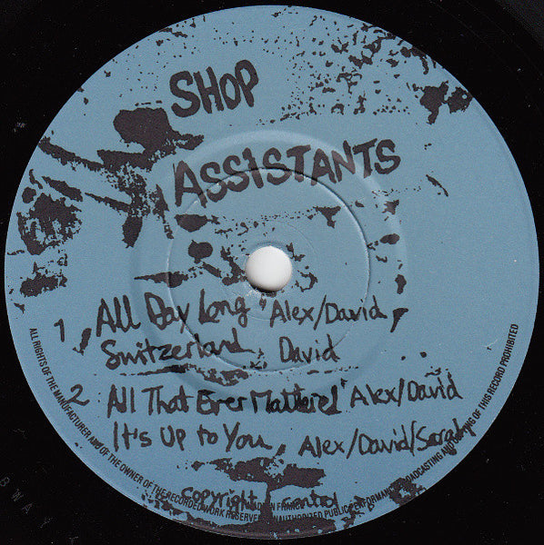 Shop Assistants : Shopping Parade (7", EP, Blu)