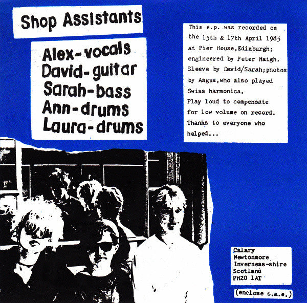 Shop Assistants : Shopping Parade (7", EP, Blu)