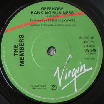 The Members : Offshore Banking Business (7", Single)