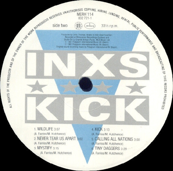 INXS : Kick (LP, Album, Gat)