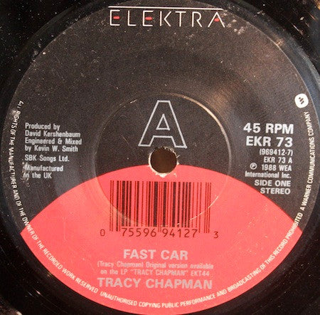 Tracy Chapman : Fast Car (7", Single, Dam)