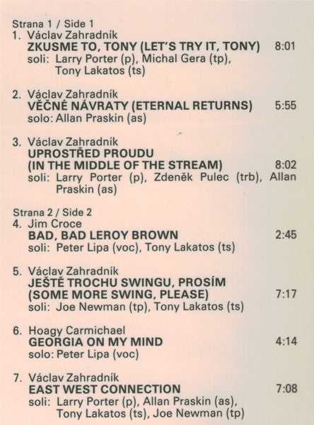 Václav Zahradník & Prague Television Orchestra* : East West Connection (LP, Album)