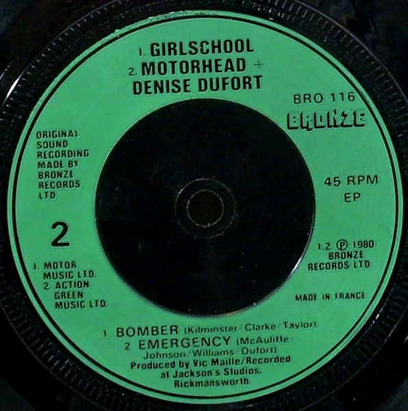 Motörhead / Girlschool : St. Valentines Day Massacre (7", EP, Single, PIM)