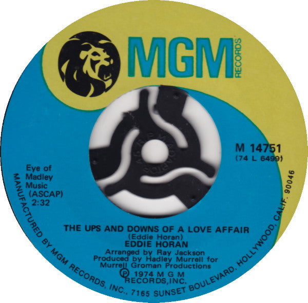Eddie Horan : You're A Lovely Lady In My Eyes / The Ups And Downs Of A Love Affair (7", Single)