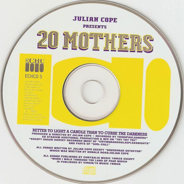 Julian Cope : 20 Mothers (Better To Light A Candle Than To Curse The Darkness) (CD, Album)