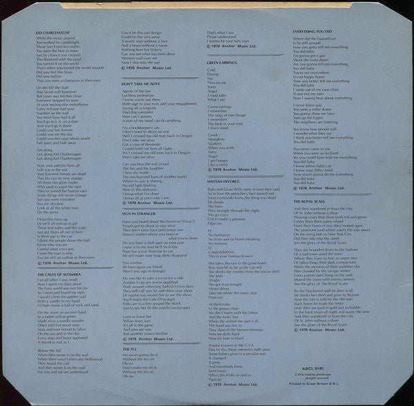 Steely Dan : The Royal Scam (LP, Album, Bla)