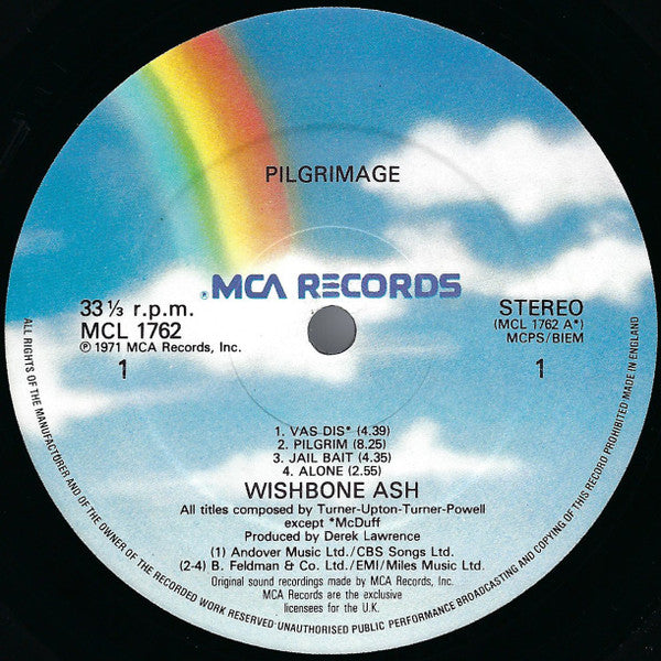 Wishbone Ash : Pilgrimage (LP, Album, RE, non)