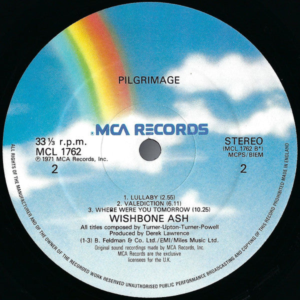 Wishbone Ash : Pilgrimage (LP, Album, RE, non)