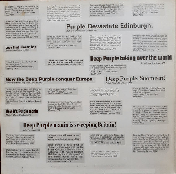 Deep Purple : Who Do We Think We Are (LP, Album, RE, Gat)