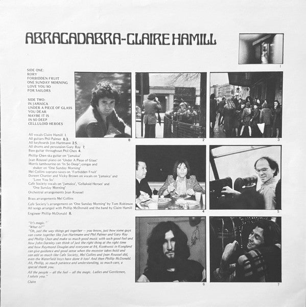 Claire Hamill : Abracadabra (LP, Album)