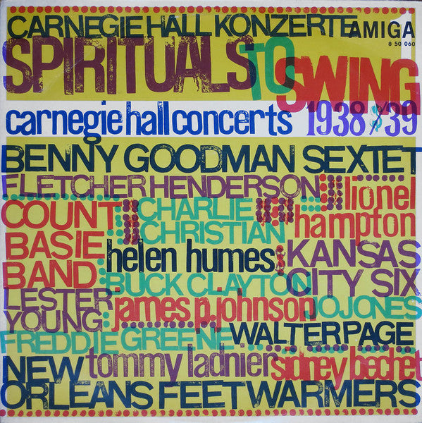 Various : Spirituals To Swing - Carnegie Hall Concerts 1938/39 (1) (LP, Comp, Mono, RP)