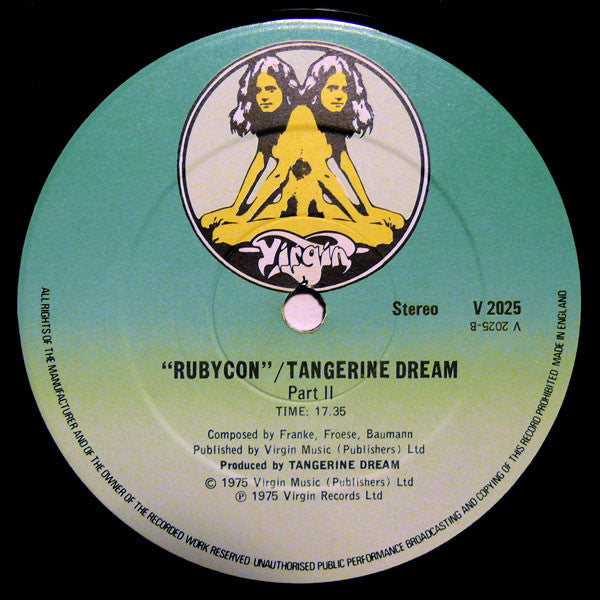 Tangerine Dream : Rubycon (LP, Album, RP, Gat)