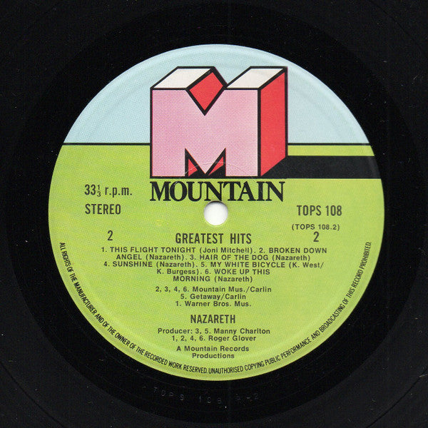 Nazareth (2) : Greatest Hits (LP, Comp)