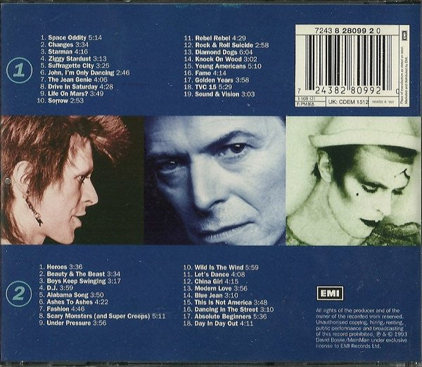 Bowie* : The Singles Collection (2xCD, Comp, RE, RM, Fat)