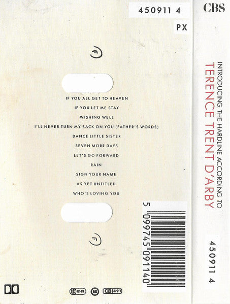 Terence Trent D'Arby : Introducing The Hardline According To Terence Trent D'Arby (Cass, Album, Cou)