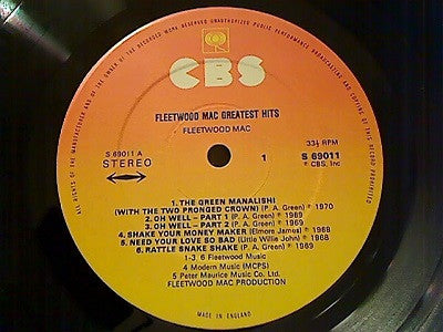Fleetwood Mac : Greatest Hits (LP, Comp, RE, Gat)