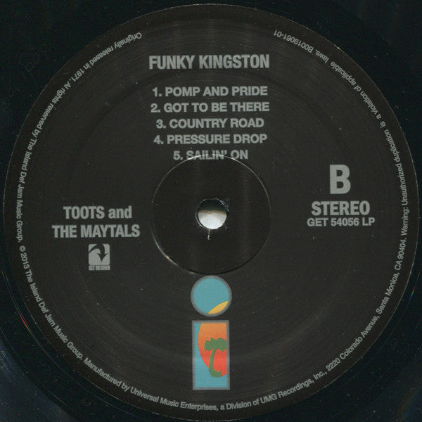 Toots & The Maytals : Funky Kingston (LP, Album, RE)