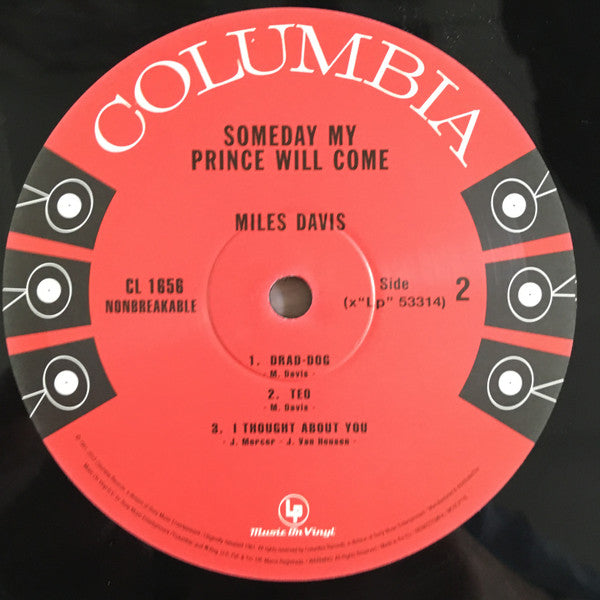 The Miles Davis Sextet : Someday My Prince Will Come (LP, Album, Mono, Num, RE, RM, 180)