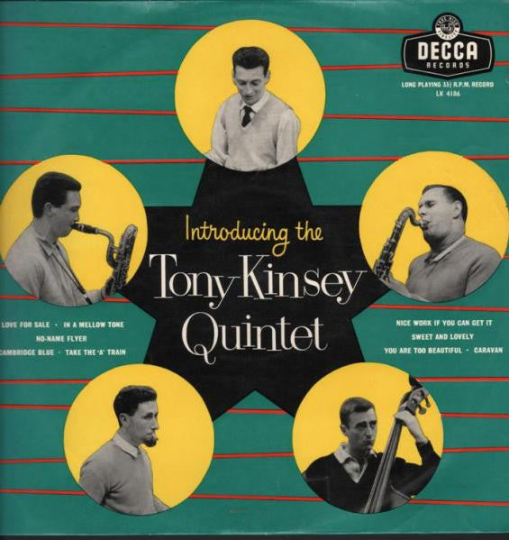 The Tony Kinsey Quintet : Introducing The Tony Kinsey Quintet (LP, Album, Mono)
