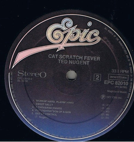 Ted Nugent : Cat Scratch Fever (LP, Album, RE, Gat)