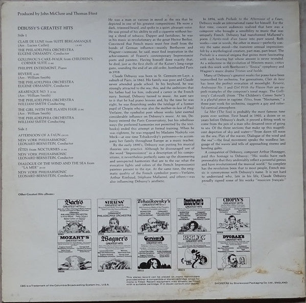 Debussy* : Debussy's Greatest Hits (LP, Comp)