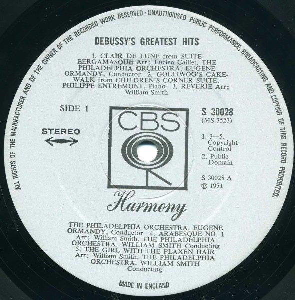 Debussy* : Debussy's Greatest Hits (LP, Comp)