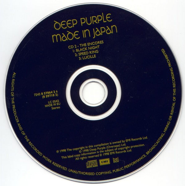 Deep Purple : Made In Japan (2xCD, Album, RE, RM)