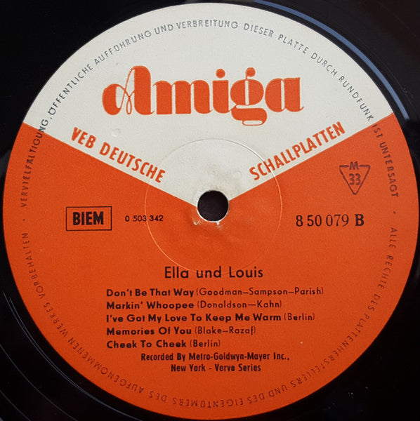Ella* & Louis* : Ella & Louis (LP, Comp, Mono)