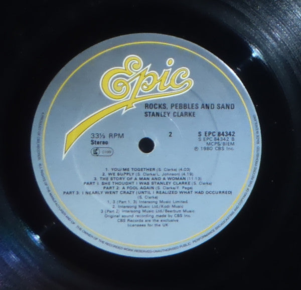 Stanley Clarke : Rocks, Pebbles And Sand (LP, Album)