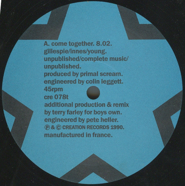 Primal Scream : Come Together (12", Single)