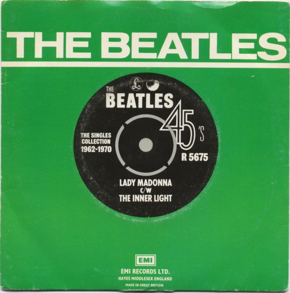 The Beatles : Lady Madonna c/w The Inner Light (7", Single, Mono, RE)