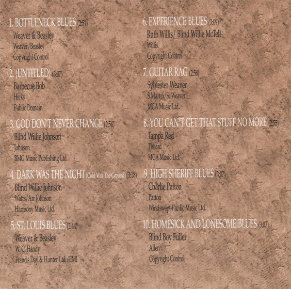 Various : The Slide Guitar: Bottles, Knives & Steel (CD, Comp, RE)